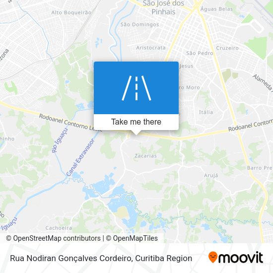 Rua Nodiran Gonçalves Cordeiro map