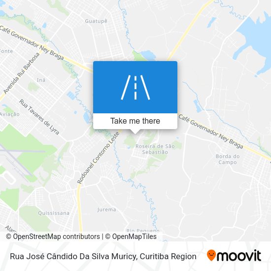 Rua José Cândido Da Silva Muricy map