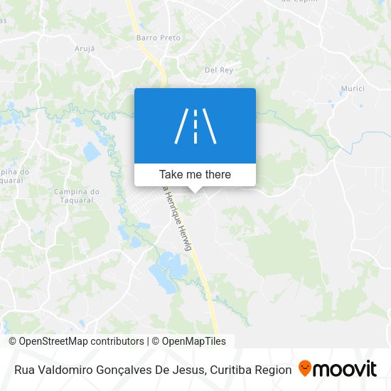 Rua Valdomiro Gonçalves De Jesus map