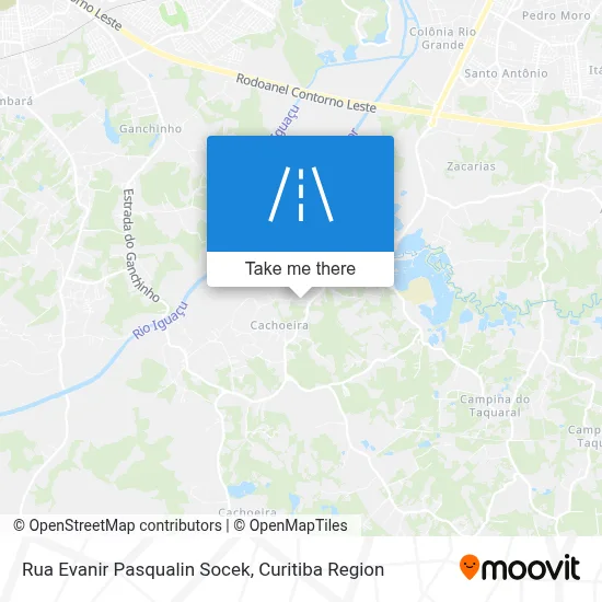 Rua Evanir Pasqualin Socek map