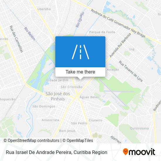 Rua Israel De Andrade Pereira map
