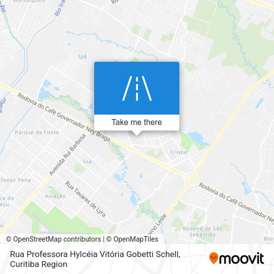 Rua Professora Hylcéia Vitória Gobetti Schell map