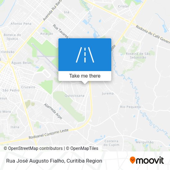 Rua José Augusto Fialho map