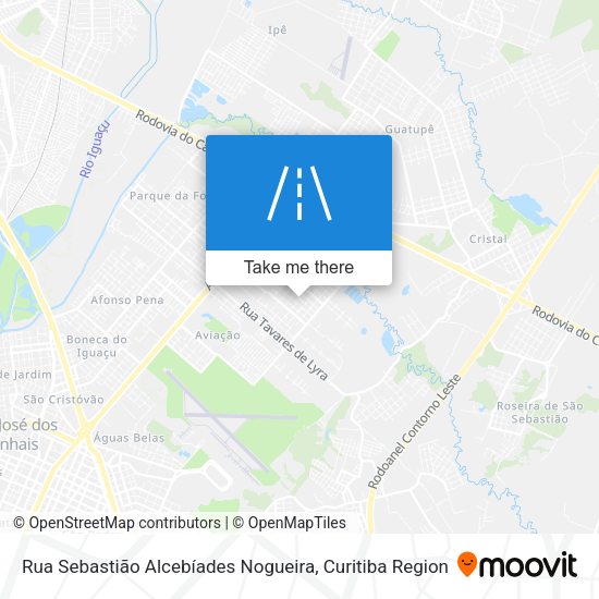 Rua Sebastião Alcebíades Nogueira map