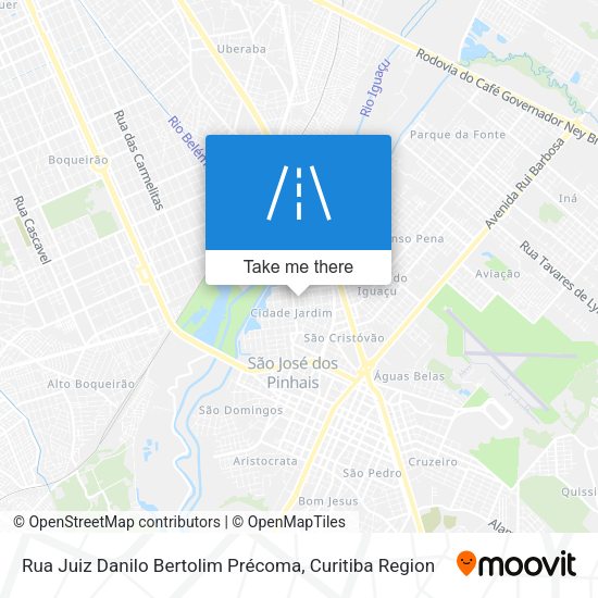 Rua Juiz Danilo Bertolim Précoma map