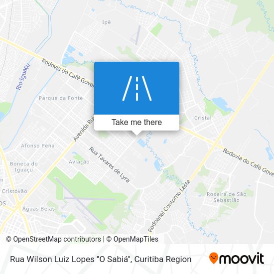 Rua Wilson Luiz Lopes ''O Sabiá'' map