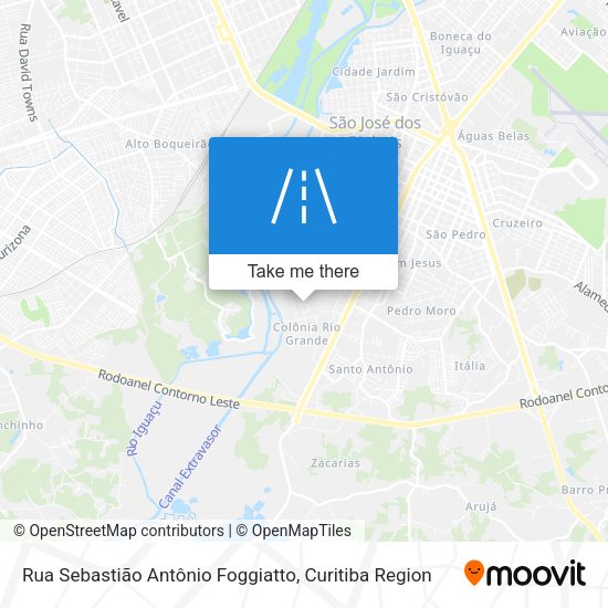 Rua Sebastião Antônio Foggiatto map