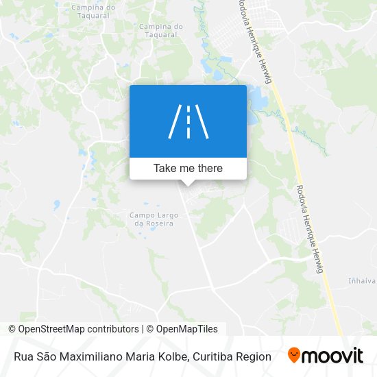 Rua São Maximiliano Maria Kolbe map