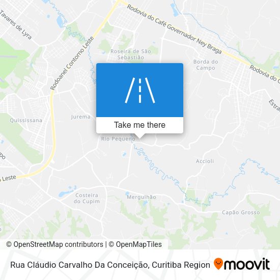 Rua Cláudio Carvalho Da Conceição map