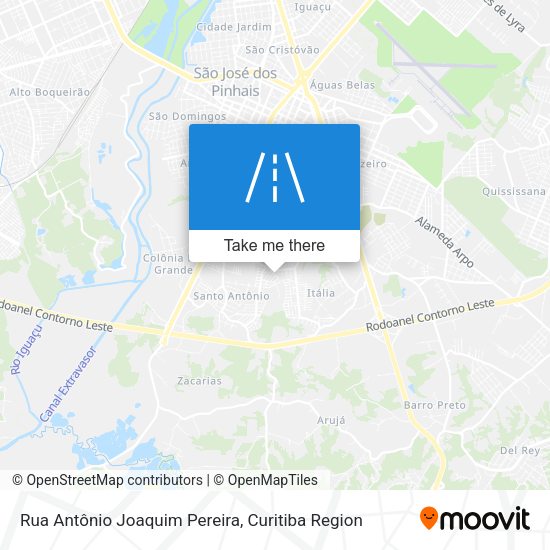 Rua Antônio Joaquim Pereira map