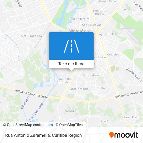 Rua Antônio Zaramella map