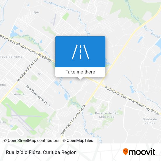 Rua Izídio Fiúza map
