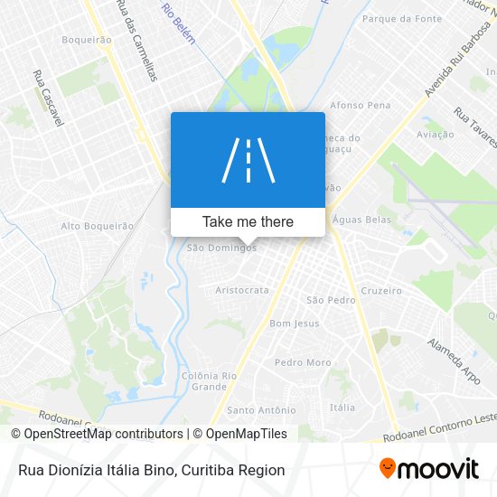 Rua Dionízia Itália Bino map