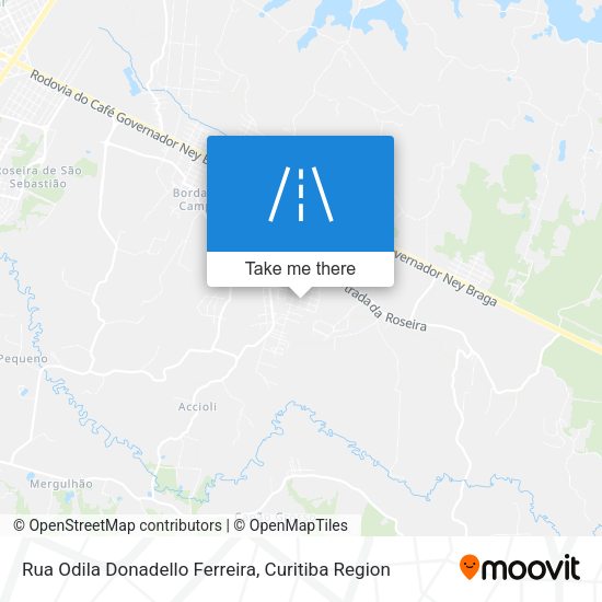 Rua Odila Donadello Ferreira map