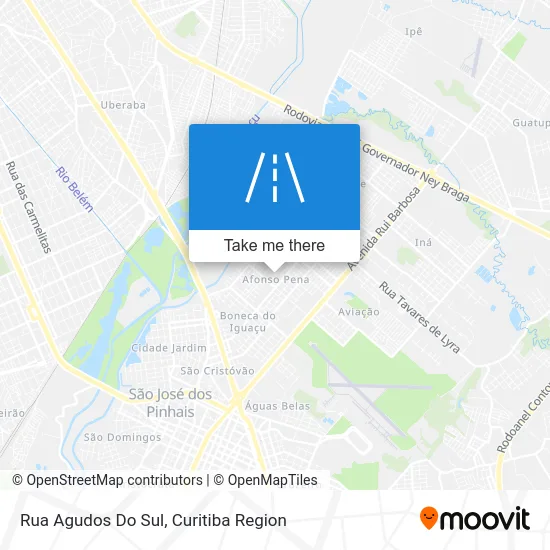 Rua Agudos Do Sul map
