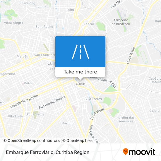 Embarque Ferroviário map