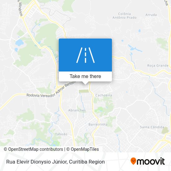 Rua Elevir Dionysio Júnior map