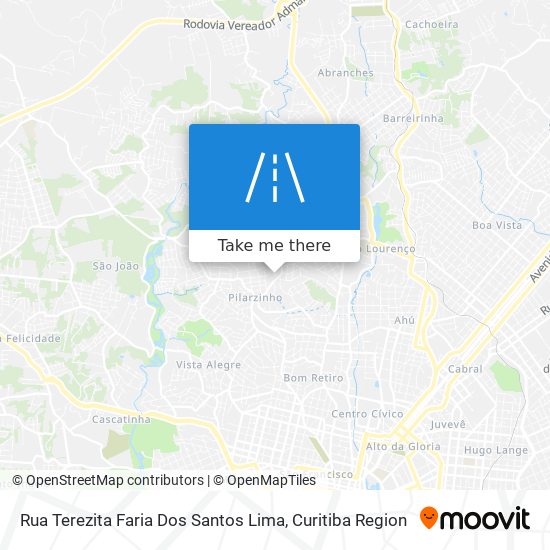 Mapa Rua Terezita Faria Dos Santos Lima