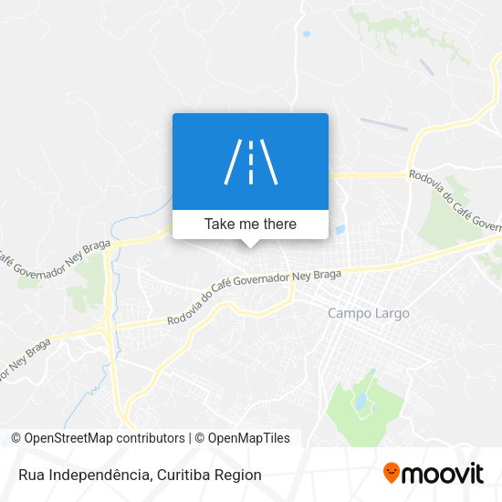 Rua Independência map
