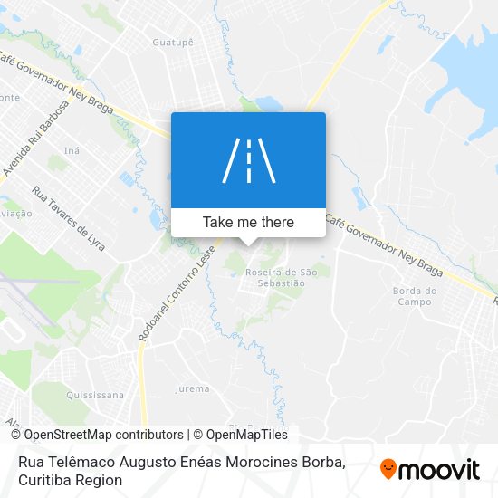 Rua Telêmaco Augusto Enéas Morocines Borba map