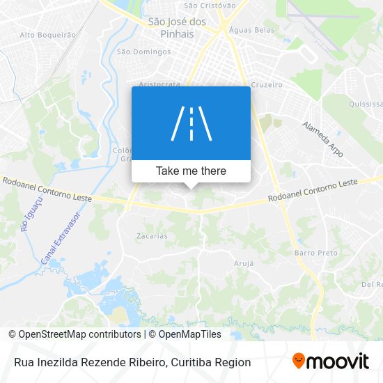 Rua Inezilda Rezende Ribeiro map