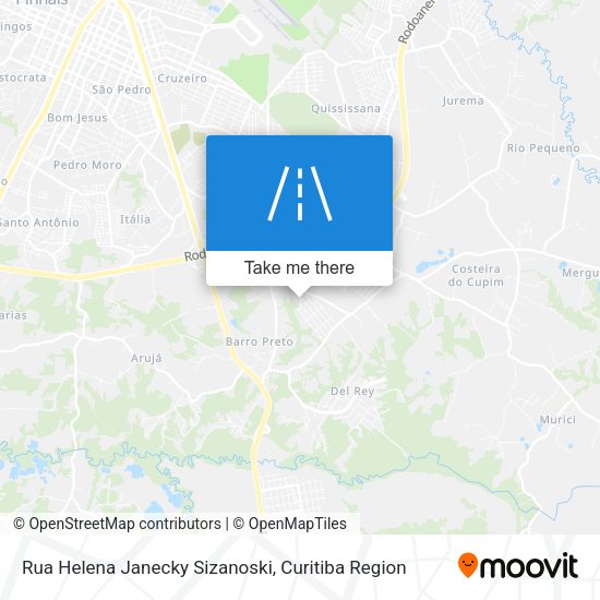 Rua Helena Janecky Sizanoski map