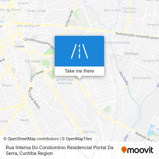 Rua Interna Do Condominio Residencial Portal Da Serra map