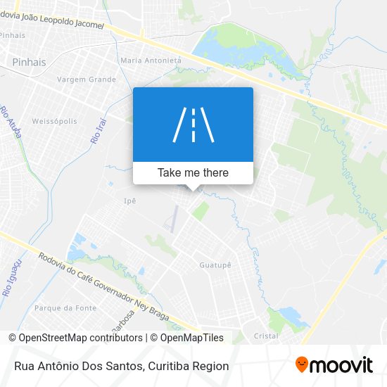 Rua Antônio Dos Santos map