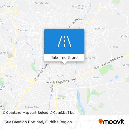 Rua Cândido Portinari map