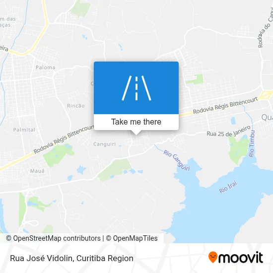 Rua José Vidolin map