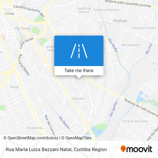 Rua Maria Luiza Bazzani Natal map