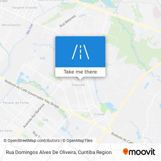 Mapa Rua Domingos Alves De Oliveira