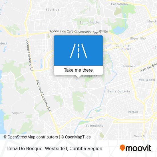 Trilha Do Bosque. Westside I map