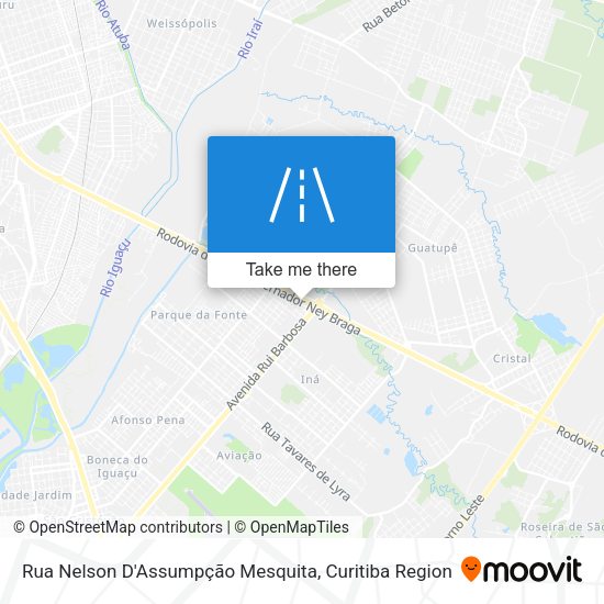 Rua Nelson D'Assumpção Mesquita map