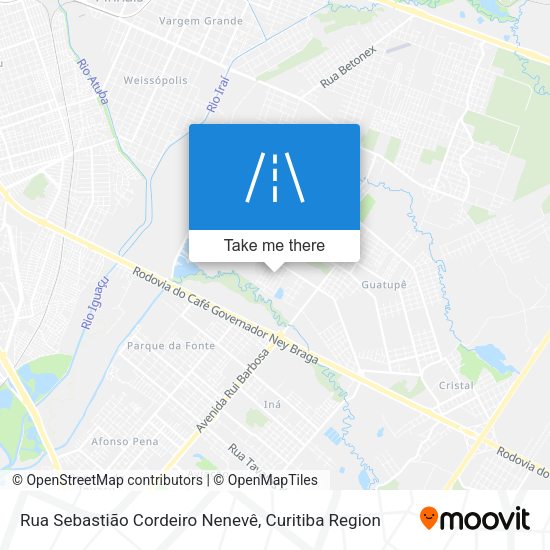 Rua Sebastião Cordeiro Nenevê map