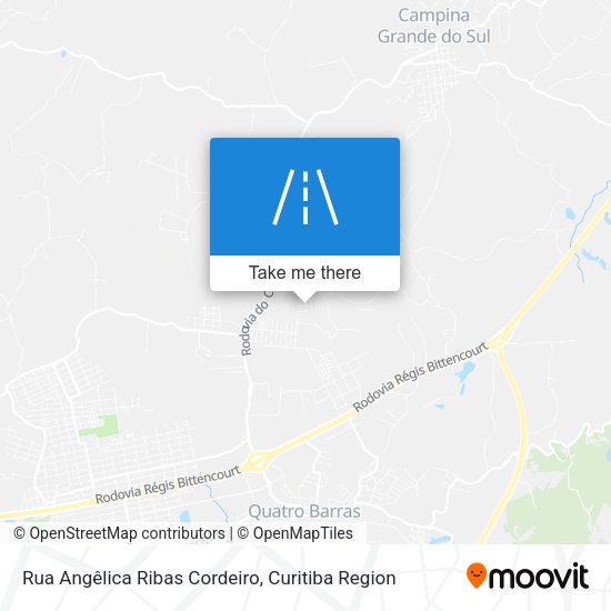 Rua Angêlica Ribas Cordeiro map