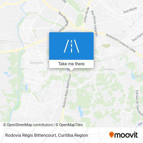 Rodovia Régis Bittencourt map