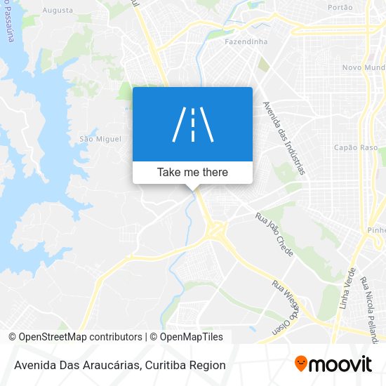 Avenida Das Araucárias map