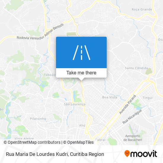 Mapa Rua Maria De Lourdes Kudri