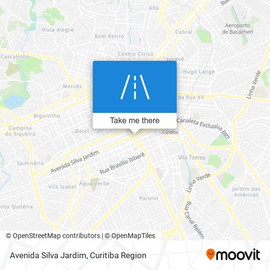 Mapa Avenida Silva Jardim