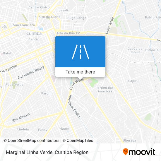 Marginal Linha Verde map