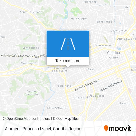 Alameda Princesa Izabel map