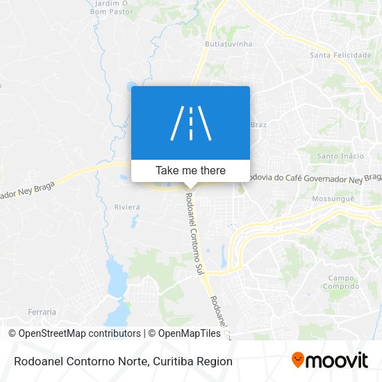 Rodoanel Contorno Norte map