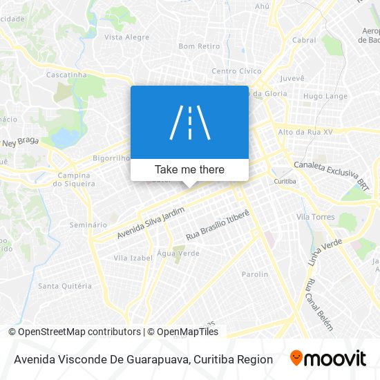 Avenida Visconde De Guarapuava map