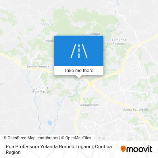 Rua Professora Yolanda Romeu Lugarini map