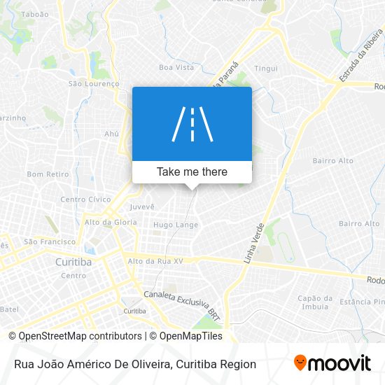 Rua João Américo De Oliveira map