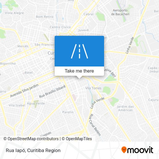 Rua Iapó map