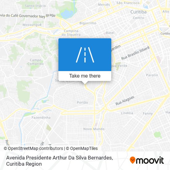 Avenida Presidente Arthur Da Silva Bernardes map