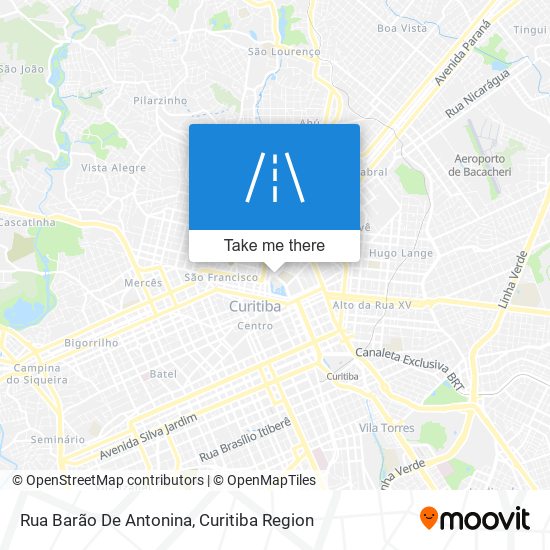 Rua Barão De Antonina map