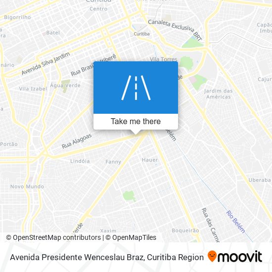 Mapa Avenida Presidente Wenceslau Braz